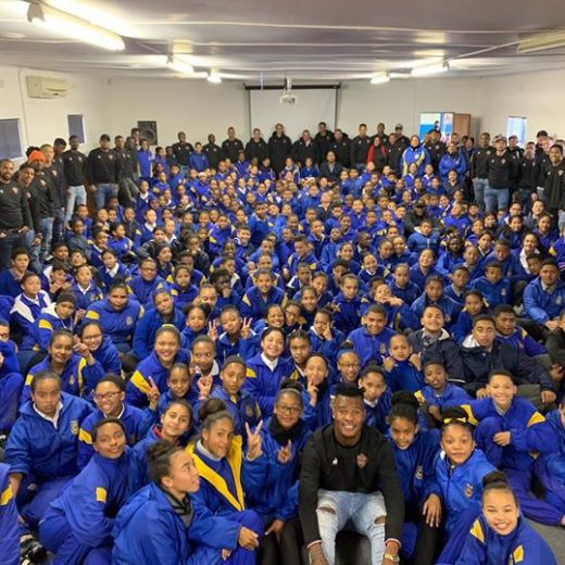 #mandeladay visit to Idas Valley Primary #stellenboschfc #proudlystellenbosch