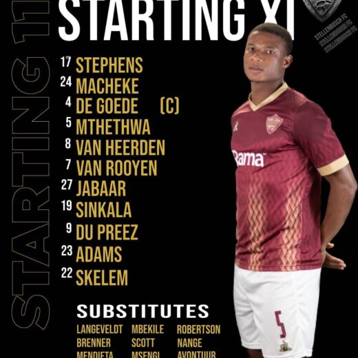 Starting xi today @chippaunitedfc stellenboschfc proudlystellenbosch dstvprem.jpg