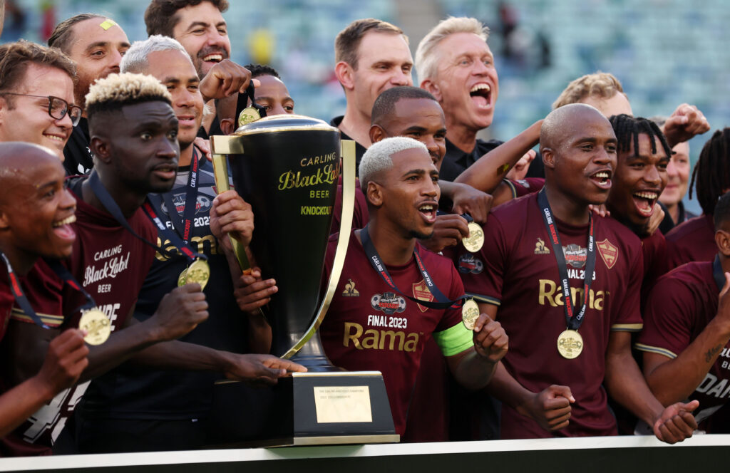 Football 2023 Carling Knockout Final Stellenbosch Fc V Ts Galaxy Moses Mabhida Stadium