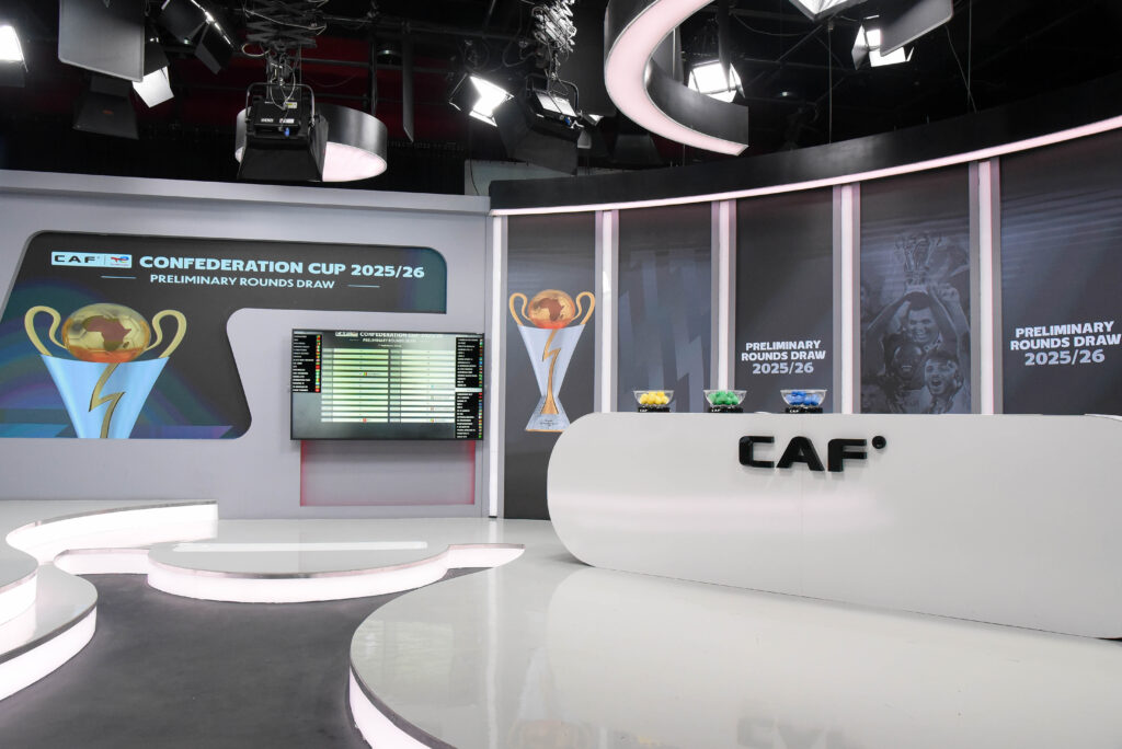 Football 2025/26 Totalenergies Caf Confederation Cup Preliminary Draw Azam Tv Headquarters Dar Es Salaam Tanzania